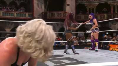 Toni Storm knocked out and completely helpless