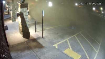 Drunk driver and passengers go tail-first over a billboard. Only one of them survived. [OC]