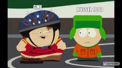 Live footage of GME joining Russel 1000
