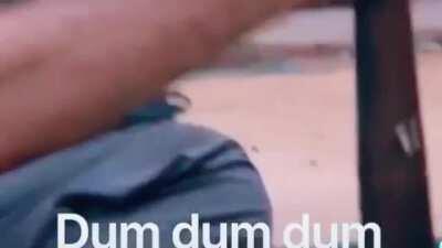 The lady has no clue whats happening