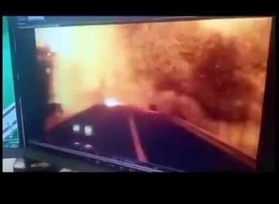 This has nothing to do with the bridge. It’s a Coca Cola commercial.