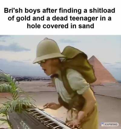 I say old chap, Tutankhamun got that drip