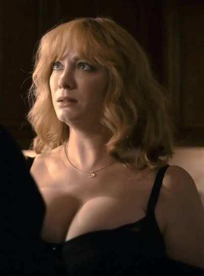Christina Hendricks getting manhandled