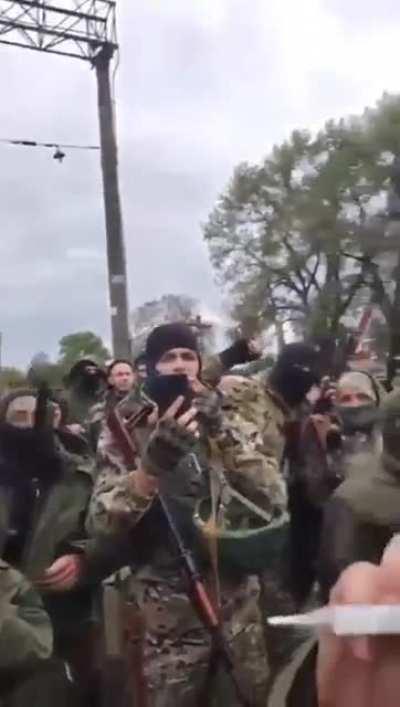 Russian conscripts in the Taman Division mounted a protest, complaining that they are treated like animals. They were given little equipment, no tents, and no food. Many are sick, and have fever temperatures. They have announced an intention to go on stri