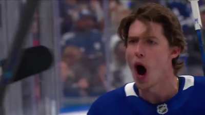 Marner was not pleased after the Panthers score 3 quick, unanswered goals