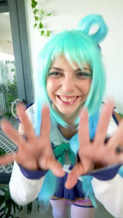 Aqua from Konosuba by me, Twerk Kitty