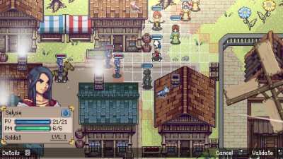 My tactical RPG moving and fighting system