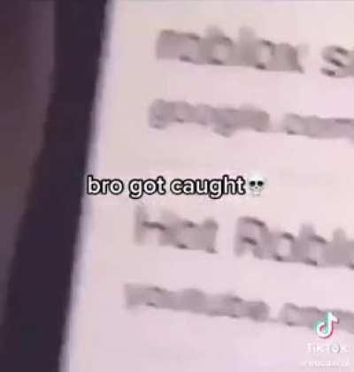 bro got caught💀