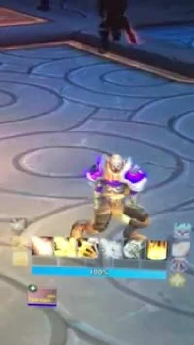 My Pally lost all animations from the waist up, and so we danced...