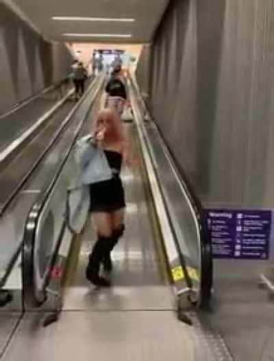 HMC while I walk this escalator