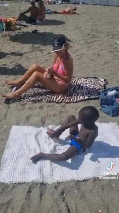 Trying sunscreen 🧴 for the first time