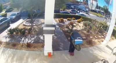 Package drop off gone wrong