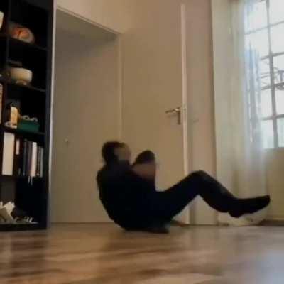 Man listening to ONE BEER sees mouse in his room and frantically runs away