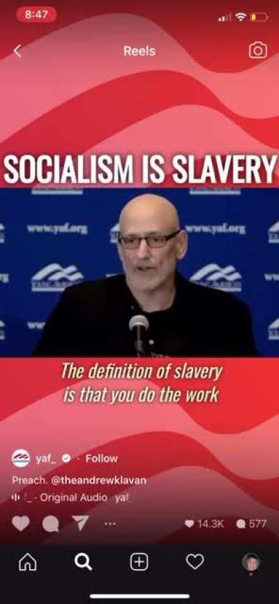 When you accidentally describe capitalism