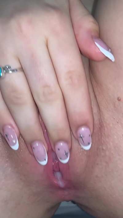 Any good boy wanna lick this cum off me? :)
