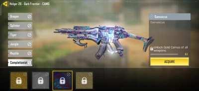 So Cool! Completionist camos on the mythic holger look awesome!