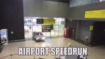 When you are late for your flight.