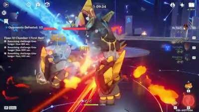 Hu Tao C6 R5 Homa Nuke Gameplay