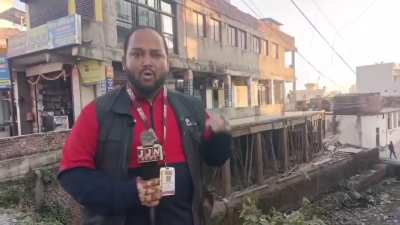 Bozos attack journalist Deepak Adhikari, while he was reporting on illegal land encroachments - Haldwani!