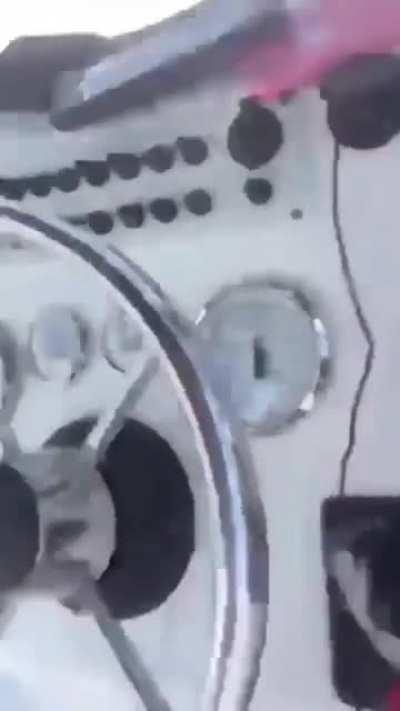 Jumping in front of a boat and then getting ran over by it