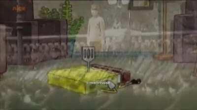 SpongeBob sacrifices himself