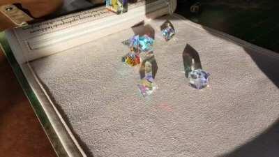 Glass Dice look amazing in direct sunlight