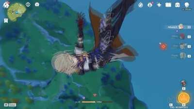 my boy Albedo went higher than Dragonspine's peak and Liyue combined