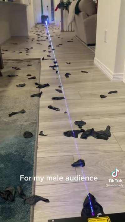 There is no male audience. Just plasma accelerator