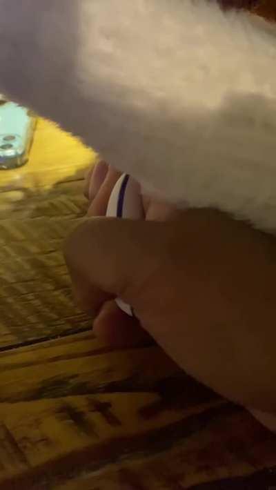 Making her cum in a busy bar 22[F] 54[M] (OC) West London