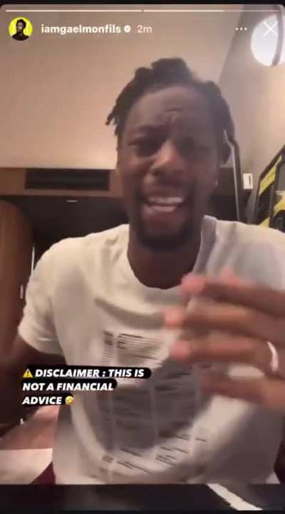 Monfils’ message to bettors: “You’re still betting on me??”