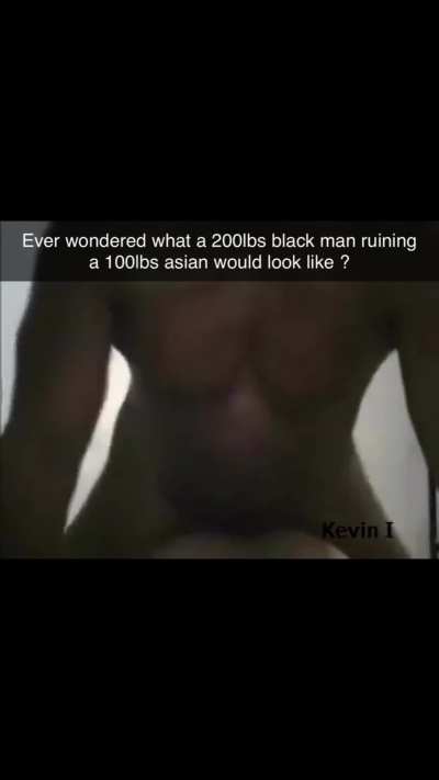 A very hard time taking that huge black guy 😭