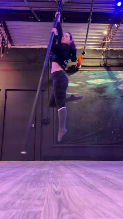 Second time trying flying pole!