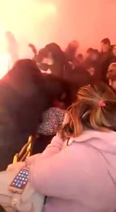 WCGW Fireworks indoors