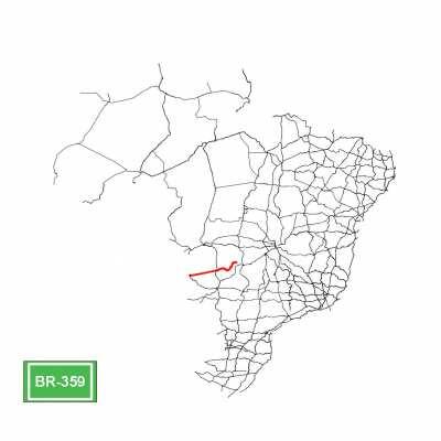 Mapa com as rodovias brasileiras em ordem numérica