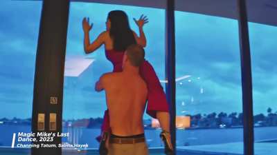 Salma Hayek hot scene in Magic Mike last dance 