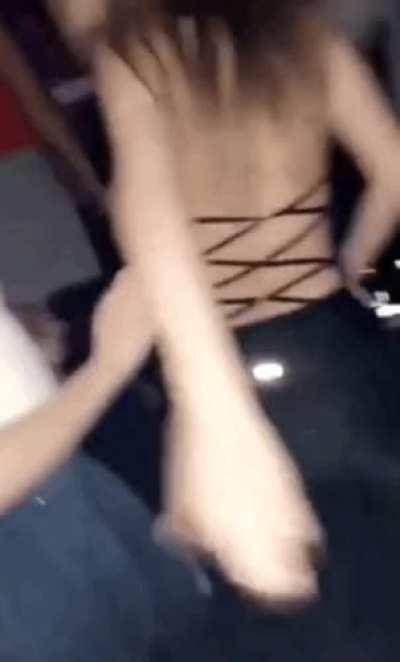 Chav flash in the club