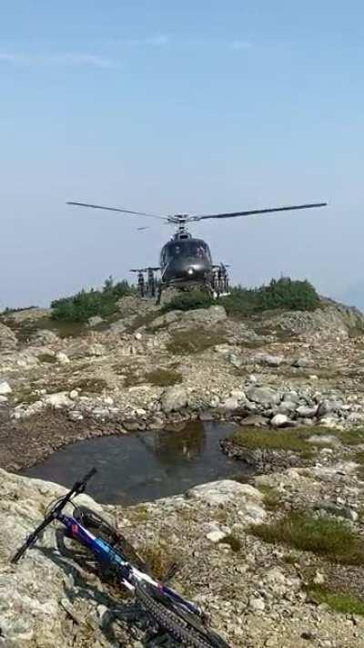 Heli biked goats ridge in Squamish this weekend. Crazy experience and some crazy steep trails!