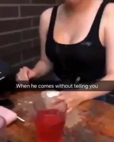 HMC while I down this cream drink with no hands