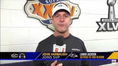 John Harbaugh talking about how he and the Ravens knew Lamar Jackson was their QB of the Future and perfectly explaining how a team is supposed to handle their franchise QB.