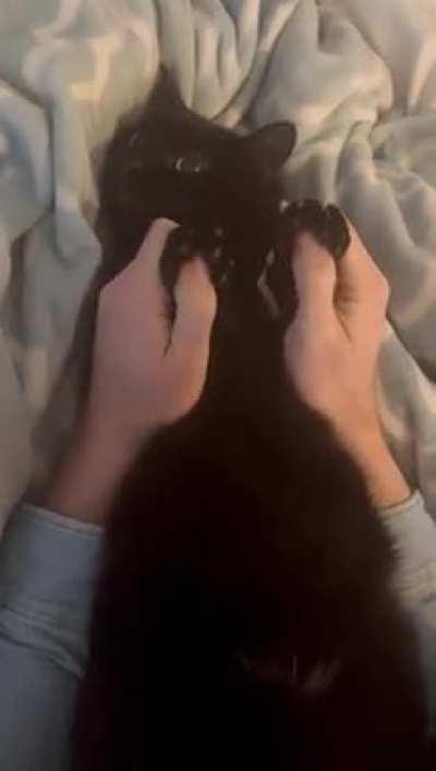 He loves a foot massage