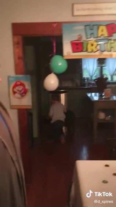 The exact moment dad died inside