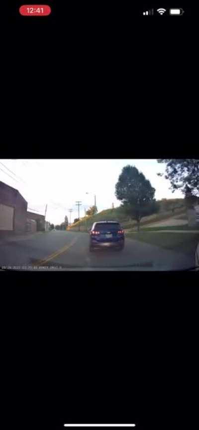 To tailgate a police officer!!