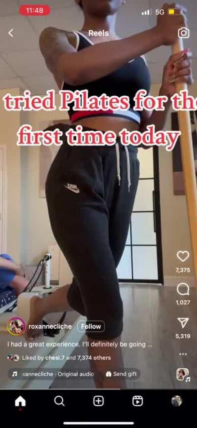 Trying pilates for the first time