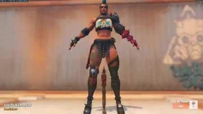 If she sits down, it’s over.