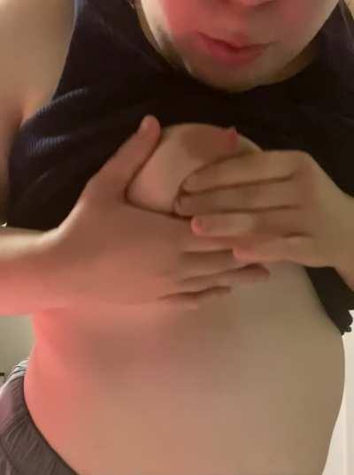 Self sucking breast milk tits🥛[F][OC]