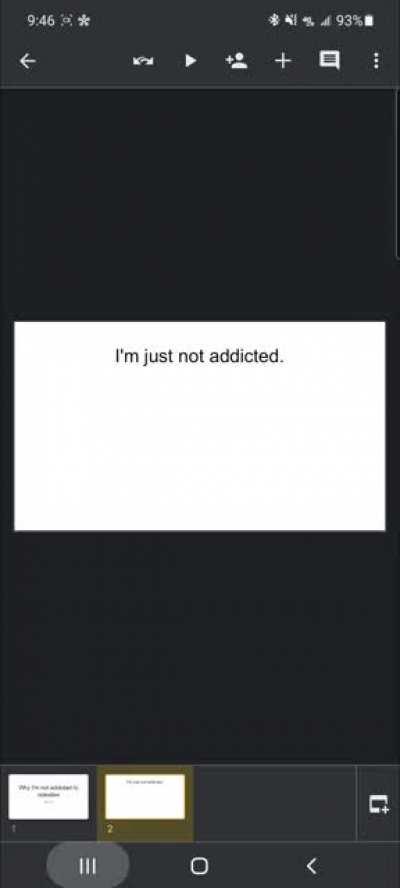 I'm not addicted to coleslaw