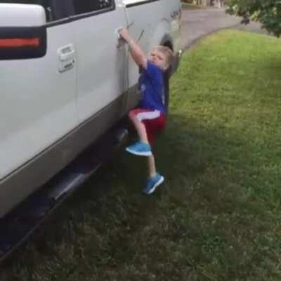 HMJB while I get into this car