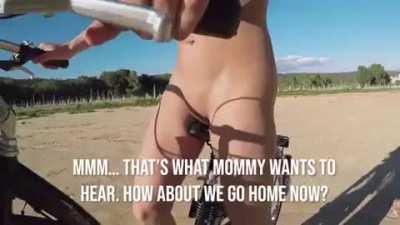 [M/S] Cycling With My Hot Blonde Busty Mom