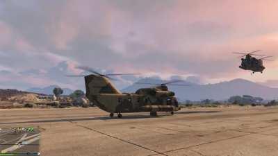 You can turn Cargobob into very exciting thrill ride with barrel