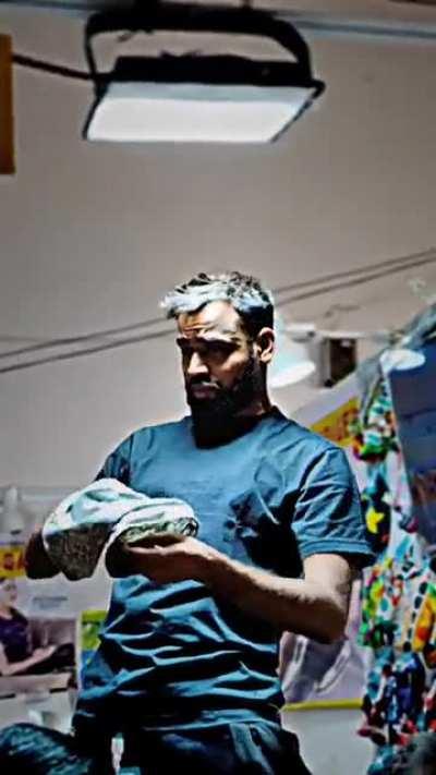 This guy advertising a multi use headwear